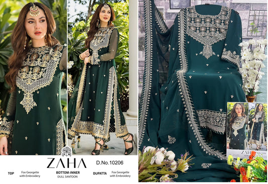 10206 Zaha Pakistani Salwar Suits