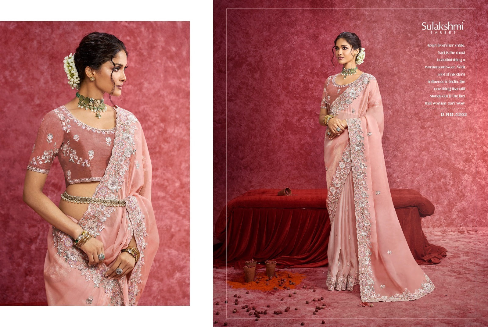 4202 Ambika Sulakshmi Prints Casio Sarees