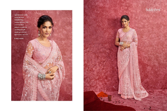 4206 Ambika Sulakshmi Prints Net Sarees