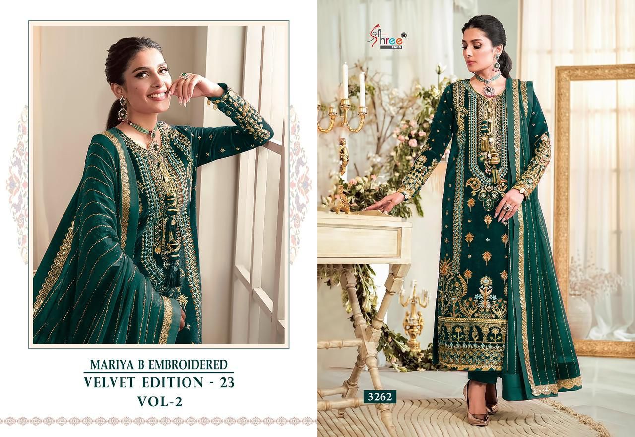 3262 Velvet Edition 23 Shree Fabs Pakistani Salwar Suits
