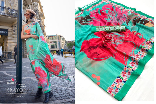 333002 Krayon Rajtex Sarees