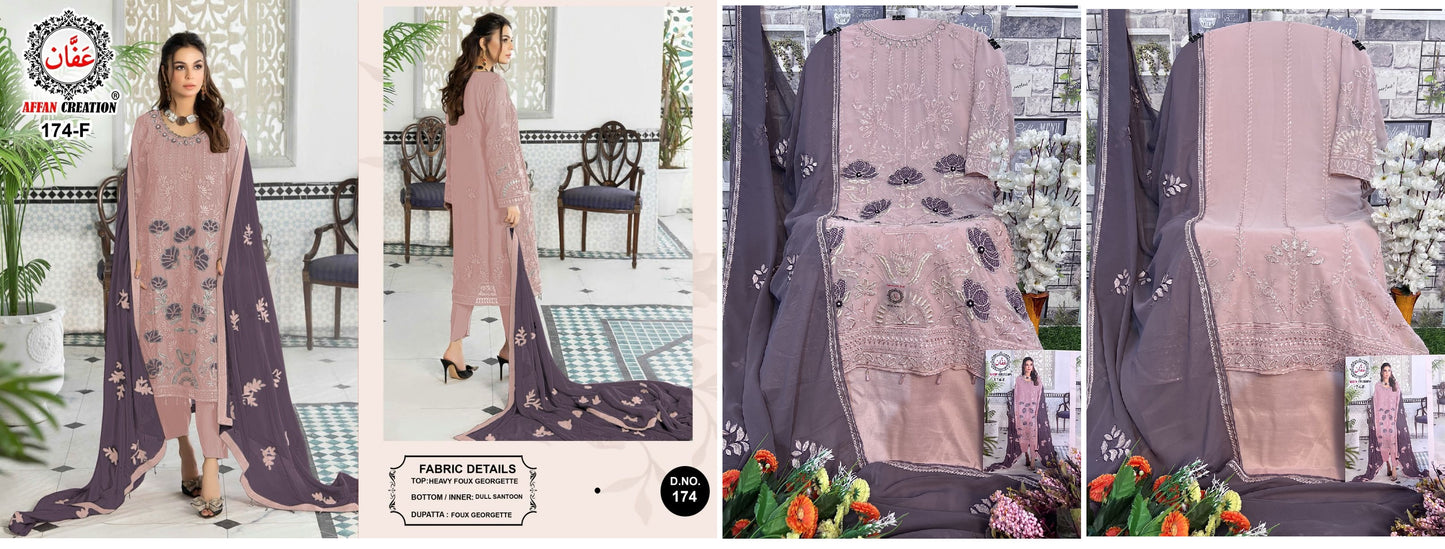 174F Affan Creation Pakistani Salwar Suits