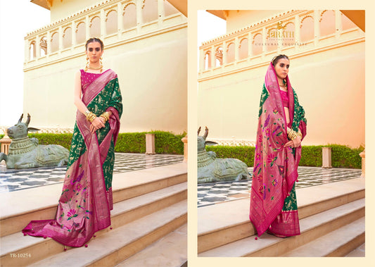 10254 Swastik Trirath Sarees