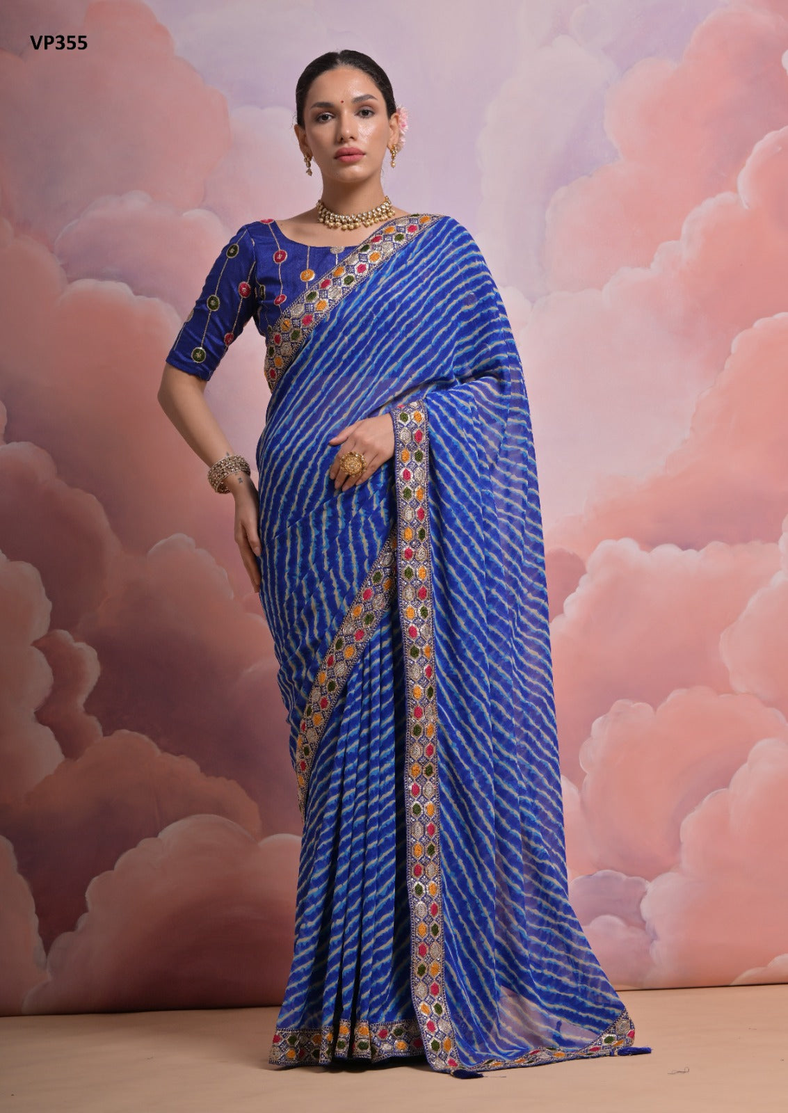 Vp355 Pari Fashion Berry Sarees
