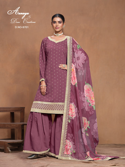 9701 Aanaya Vol 197 Dani Creation Unstitched Suits