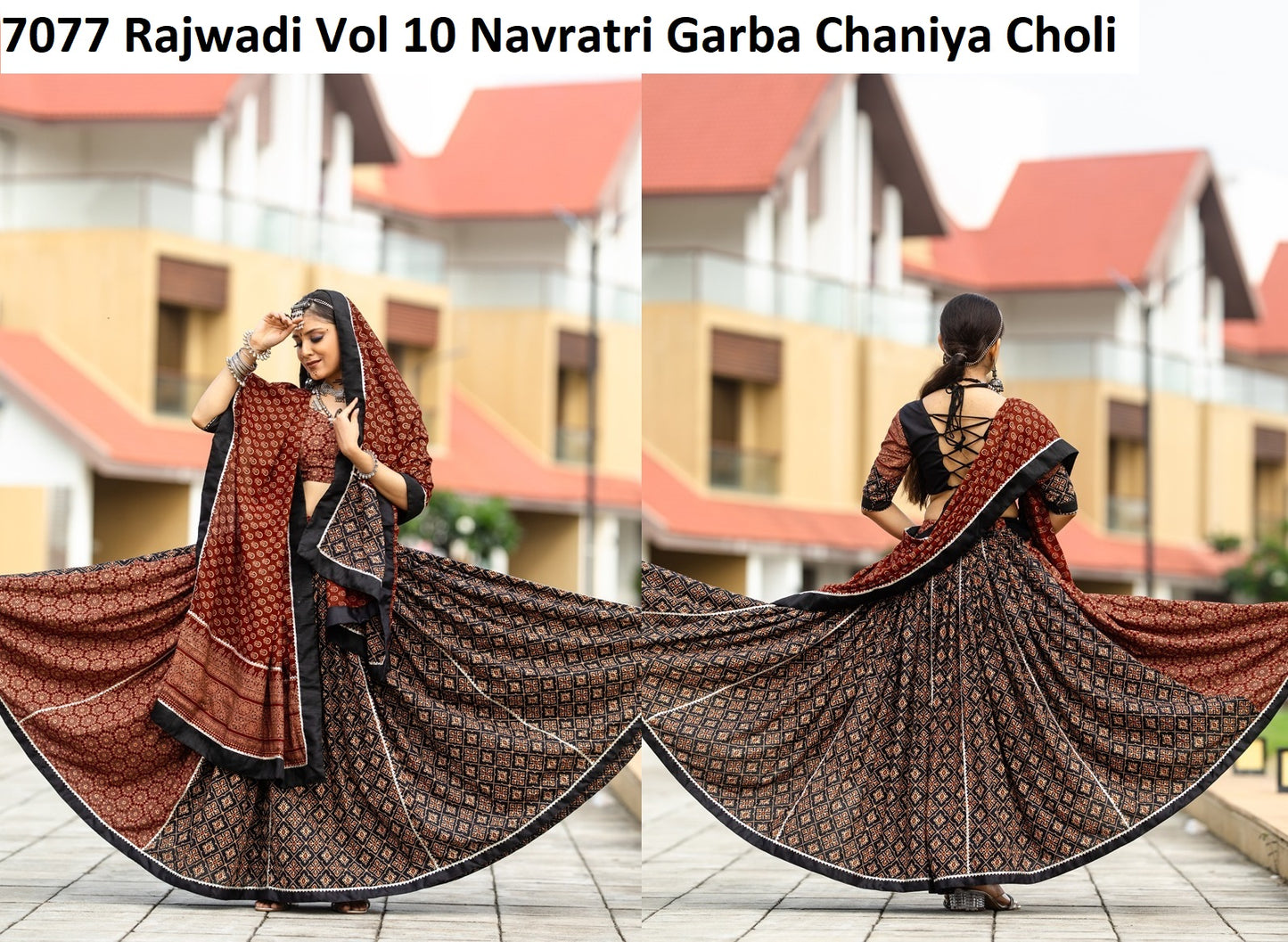 7077 Rajwadi Vol 10 Navratri Garba Chaniya Choli