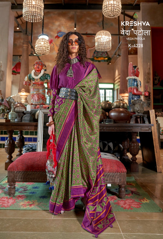 4228 Veda Patola Kreshva Pv Silk Sarees
