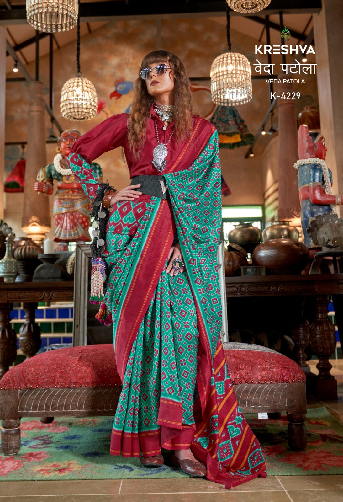 4229 Veda Patola Kreshva Pv Silk Sarees