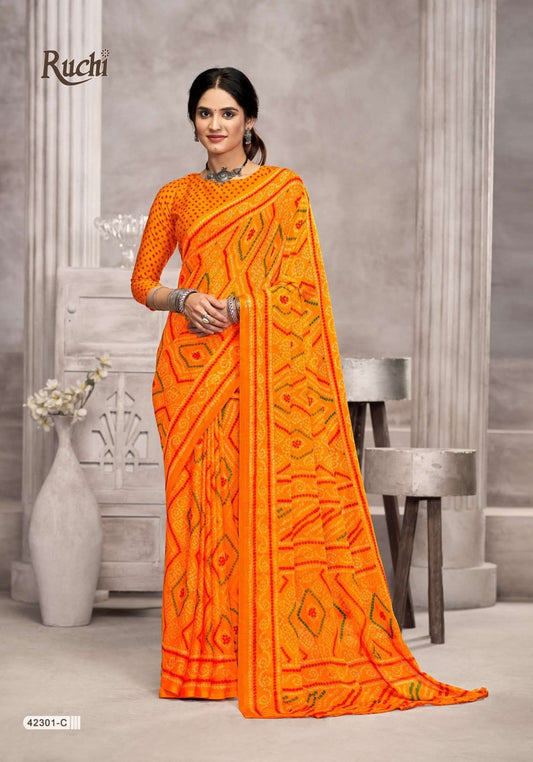 42301C Star Vol 194 Ruchi Chiffon Sarees