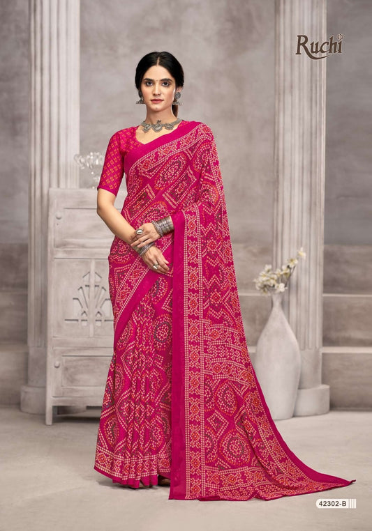 42302B Star Vol 194 Ruchi Chiffon Sarees