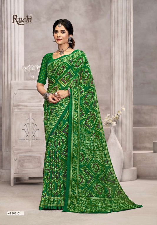 42302C Star Vol 194 Ruchi Chiffon Sarees
