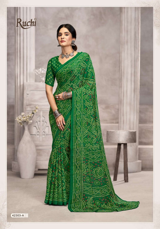 42303A Star Vol 194 Ruchi Chiffon Sarees