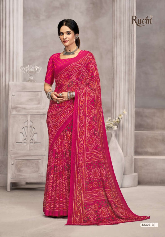 42303B Star Vol 194 Ruchi Chiffon Sarees