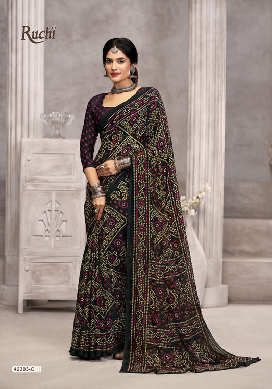 42303C Star Vol 194 Ruchi Chiffon Sarees