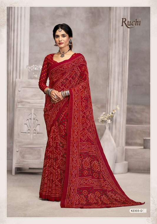 42303D Star Vol 194 Ruchi Chiffon Sarees