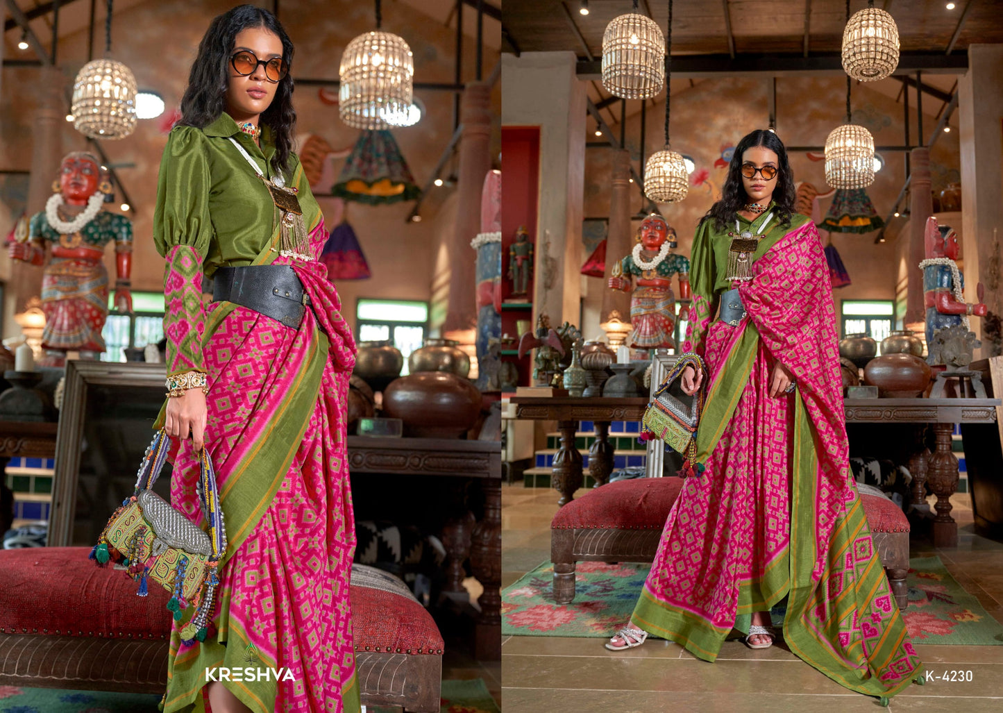 4230 Veda Patola Kreshva Pv Silk Sarees