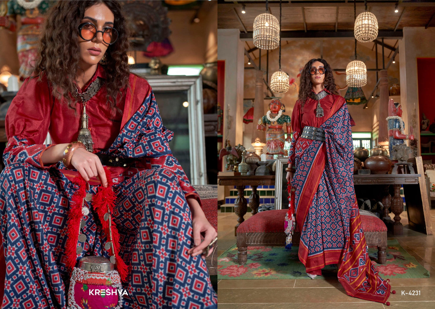 4231 Veda Patola Kreshva Pv Silk Sarees