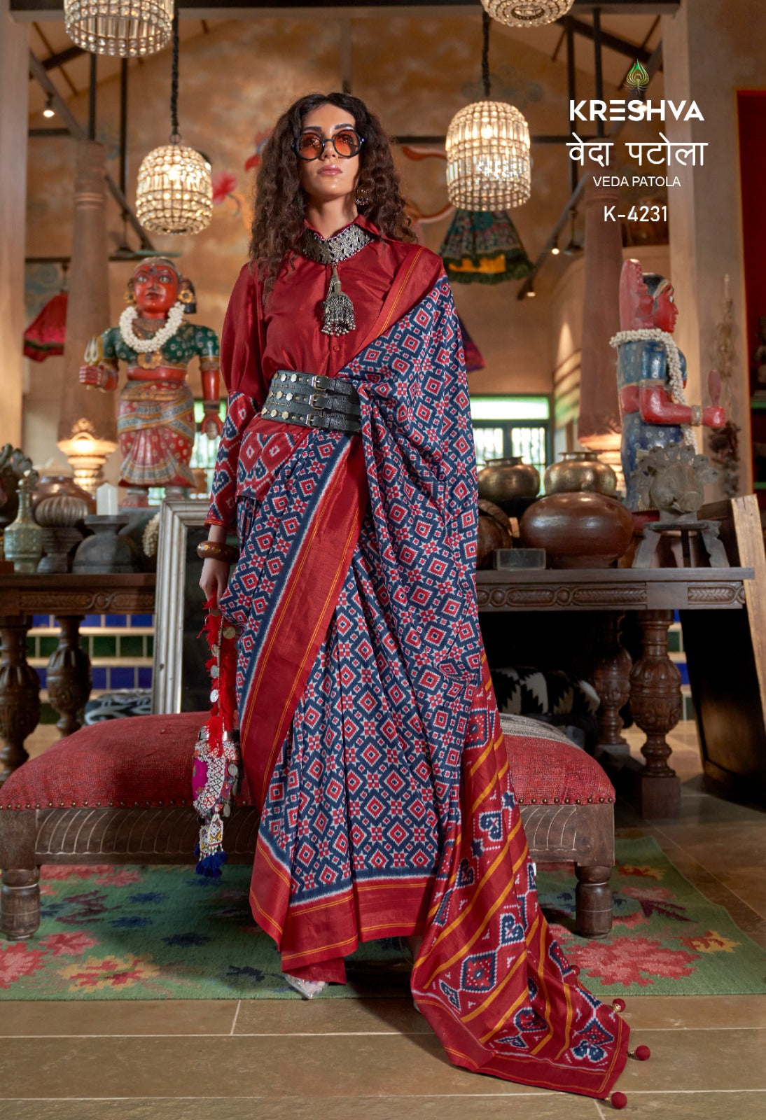 4231 Veda Patola Kreshva Pv Silk Sarees