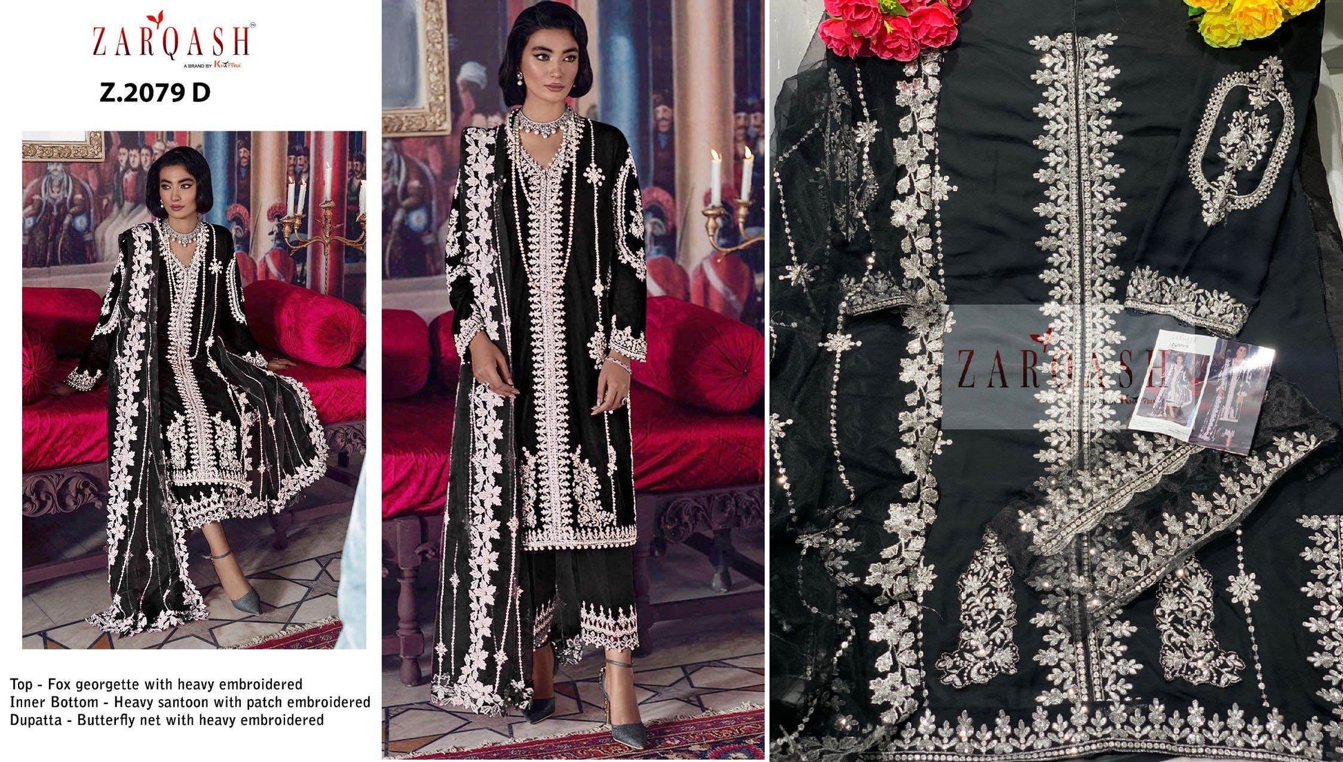 Z-2079-D Zarqash Pakistani Salwar Suits
