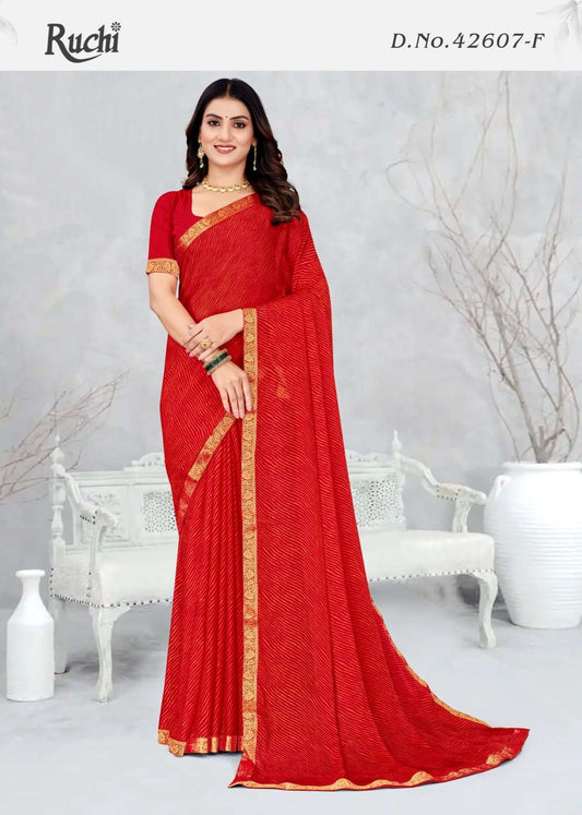42607F Simayaa Lehriya Vol 7 Ruchi Chiffon Sarees