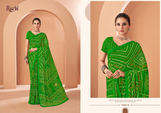 42801D Star Vol 195 Ruchi Chiffon Sarees