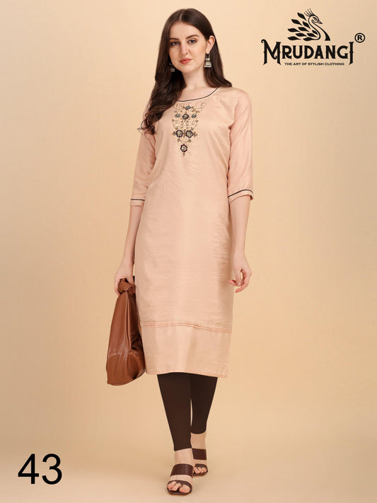 43-Noor Mrudangi Dola Silk Kurti