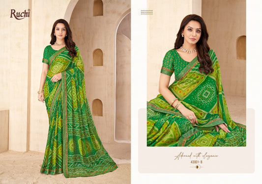 43001B Savera Vol 15 Ruchi Chiffon Sarees