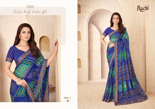 43001C Savera Vol 15 Ruchi Chiffon Sarees