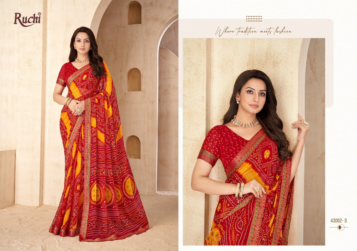 43002D Savera Vol 15 Ruchi Chiffon Sarees
