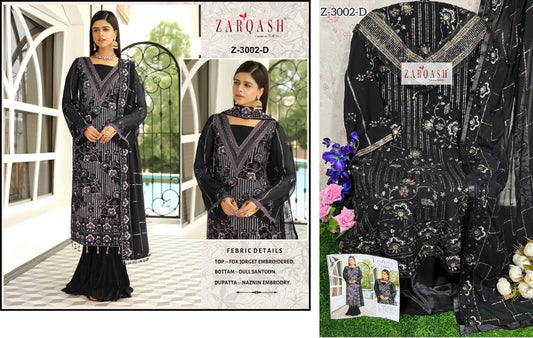 Z-3002-D Zarqash Pakistani Salwar Suits