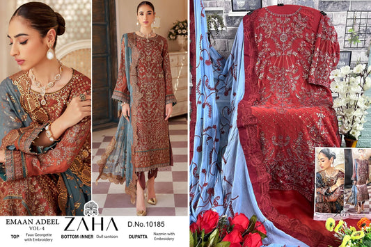 10185 Zaha Pakistani Salwar Suits