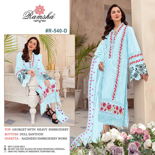 540-D Ramsha Pakistani Salwar Suits