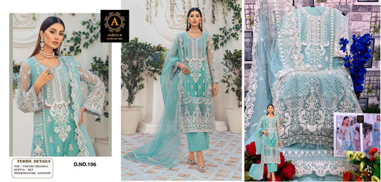 106 Amena B Pakistani Salwar Suits