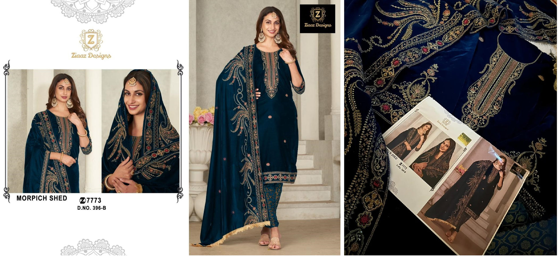 396B Ziaaz Designs Pakistani Salwar Suits