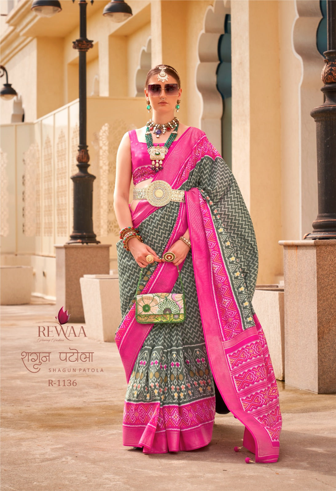 1136 Shagun Patola Rewaa Sarees