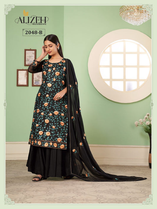 2048B Zaida Vol 10 Alizeh Unstitched Suits