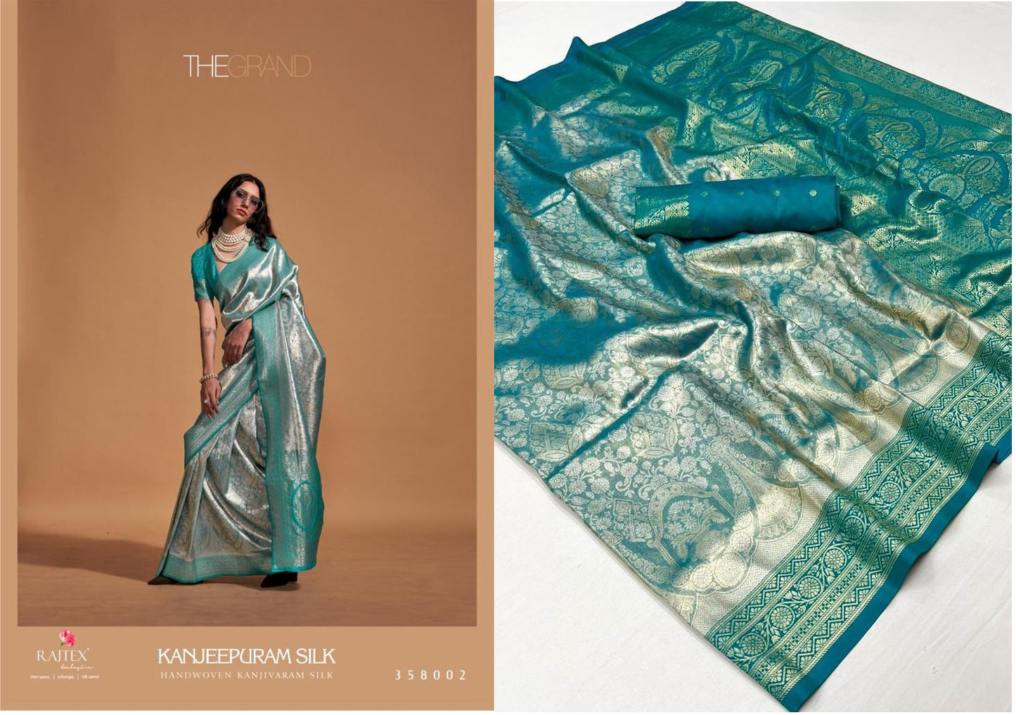358002 Kanjeepuram Rajtex Sarees
