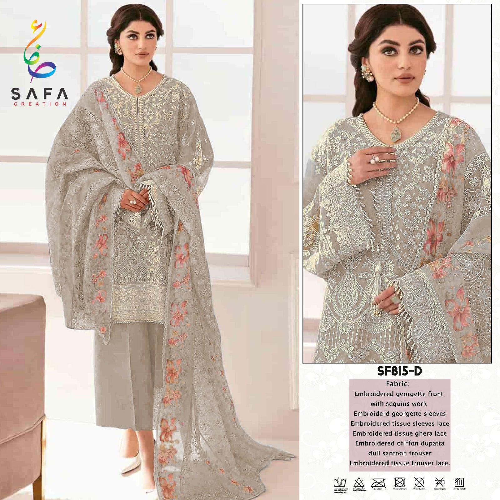815D Safa Creation Pakistani Salwar Suits