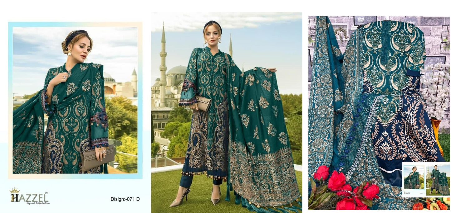 71D Hazzel Pakistani Salwar Suits