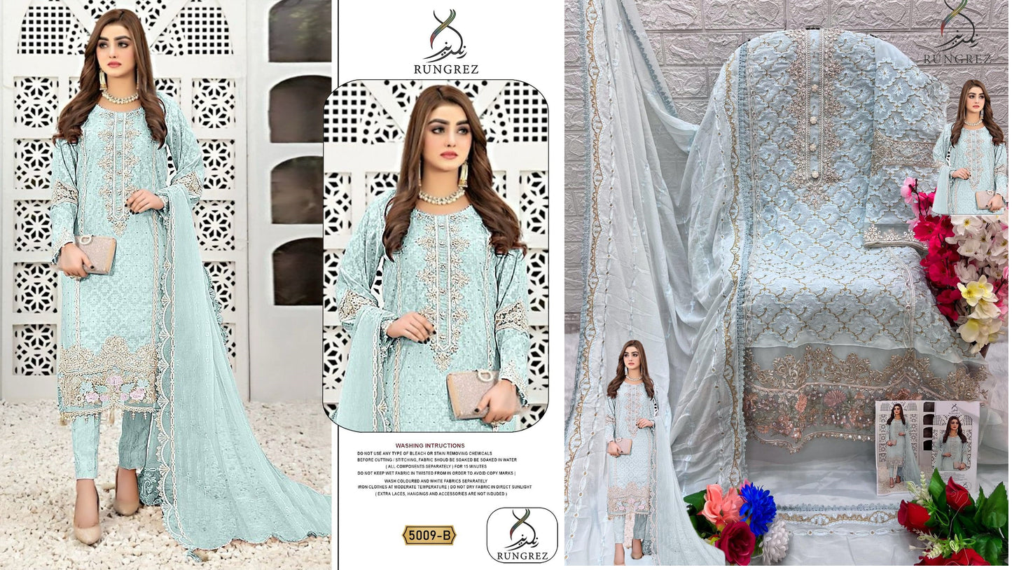 5009B Rungrez Pakistani Salwar Suits