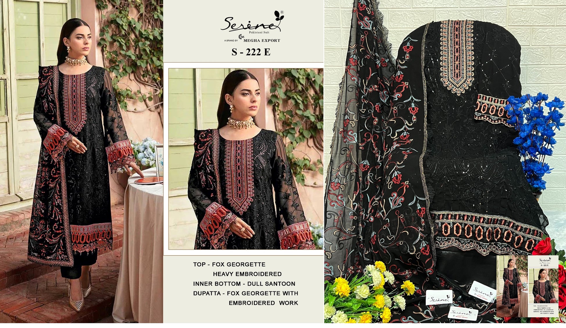 222E Serine Pakistani Salwar Suits