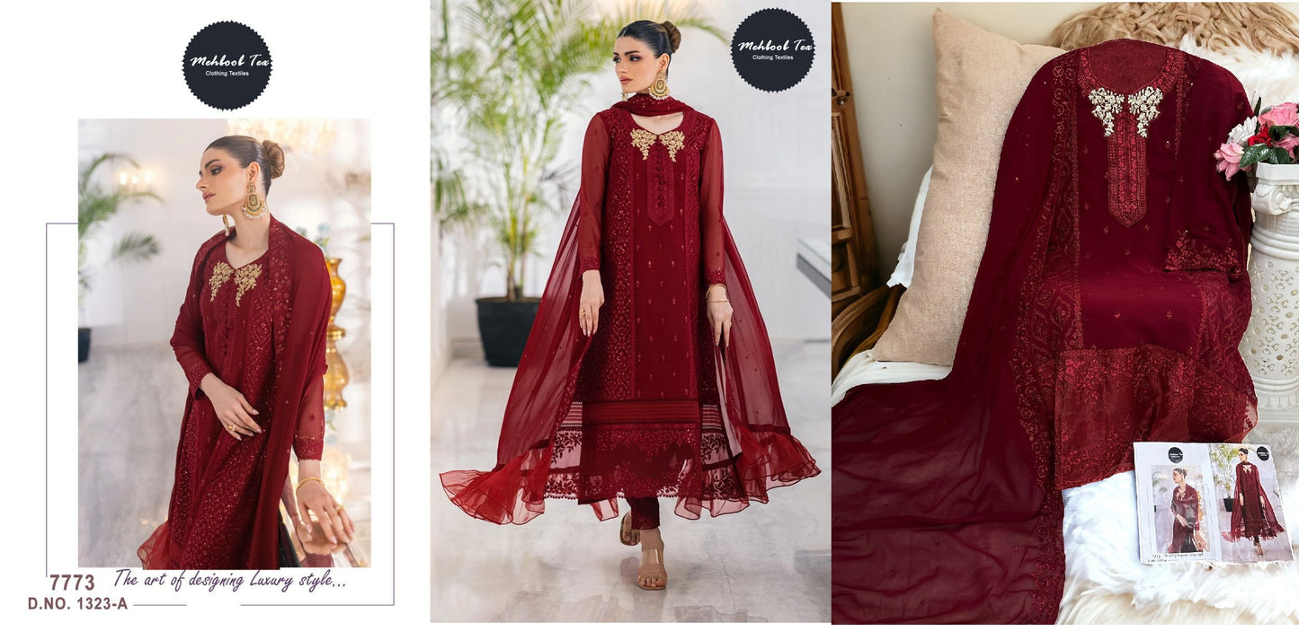 1323A Mehboob Tex Pakistani Salwar Suits