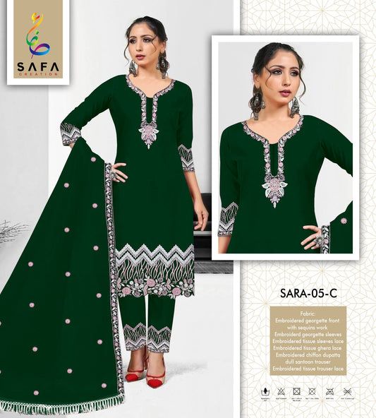 Sara-05C Safa Creation Pakistani Readymade Suits