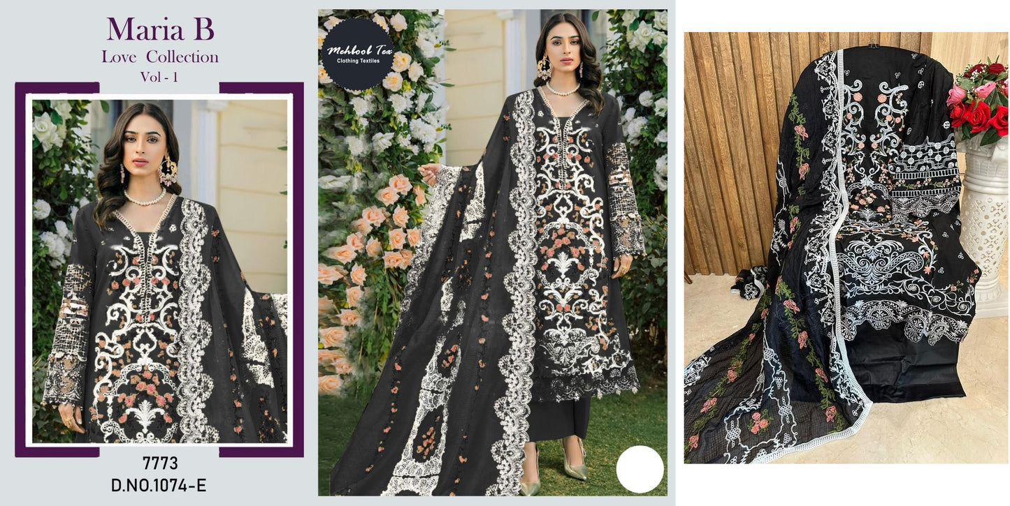 1074E Maria B Love Collection Vol 1 Mehboob Tex Pakistani Salwar Suits