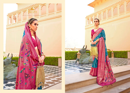 10255 Swastik Trirath Sarees