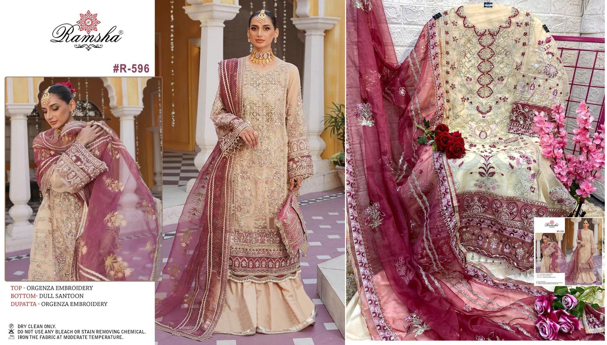 596 Ramsha Pakistani Salwar Suits