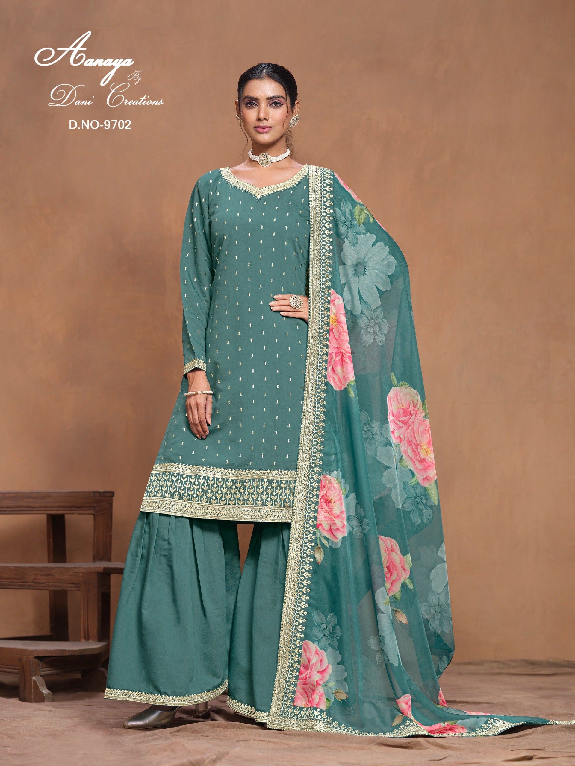 9702 Aanaya Vol 197 Dani Creation Unstitched Suits