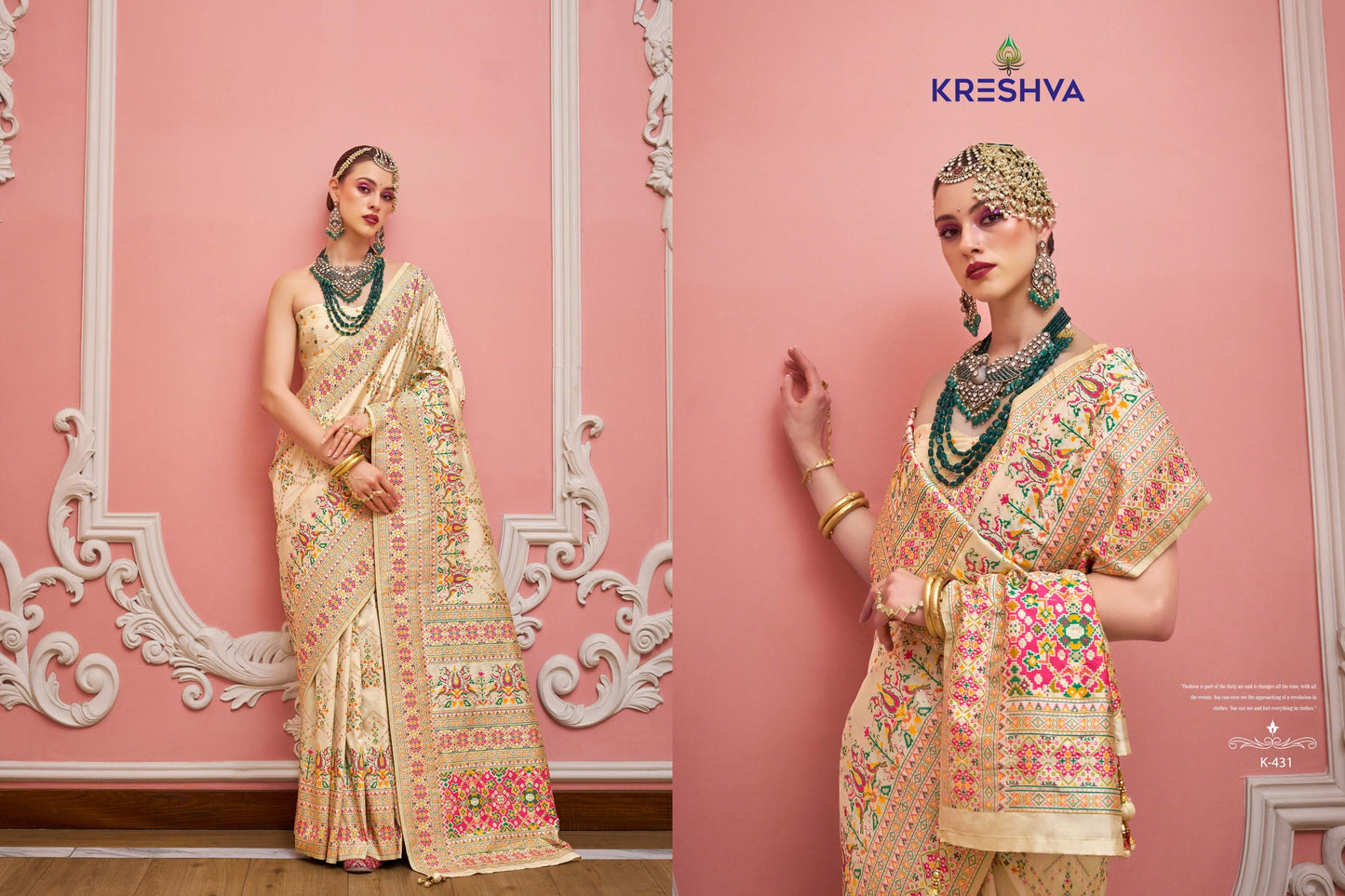 431 Kashmir Vol 4 Kreshva Banarasi Silk Sarees