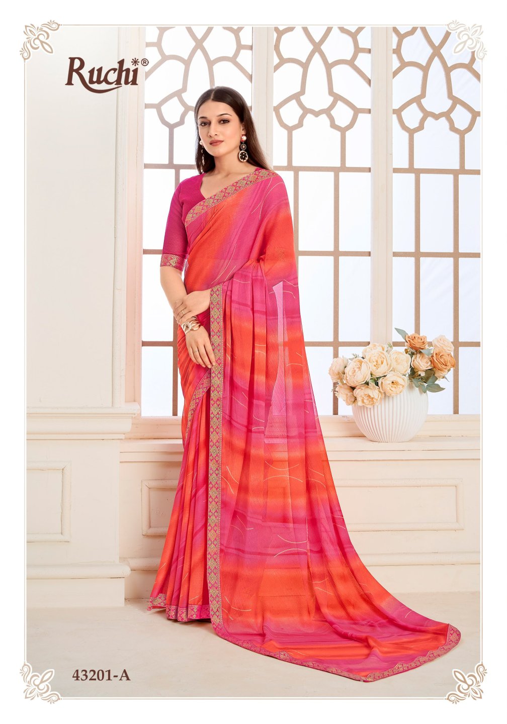 43201-A Simayaa Vol 36 Ruchi Chiffon Sarees