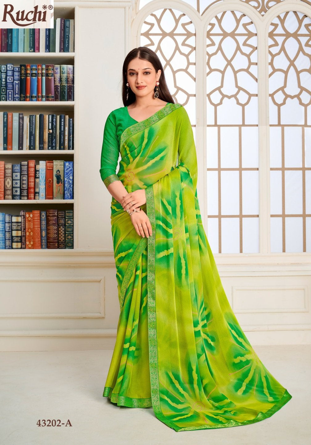 43202-A Simayaa Vol 36 Ruchi Chiffon Sarees